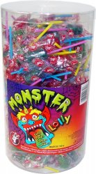 Lízátka barvící - Monster Lolly