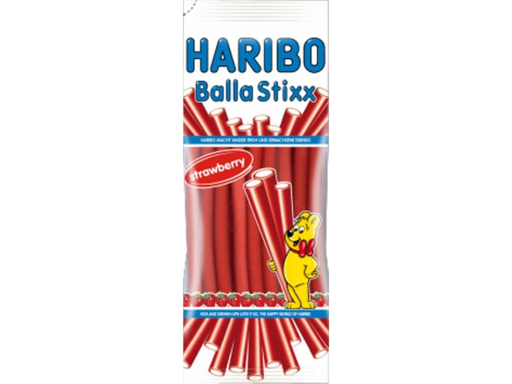 Haribo Balla Stixx jahodové pendreky 80g bal.
