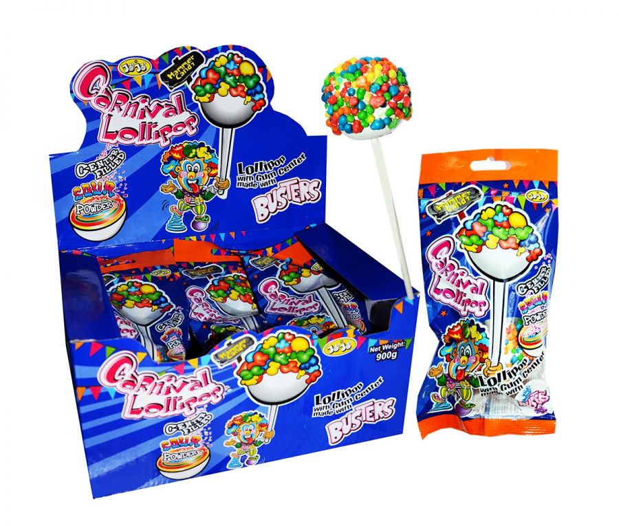 Obrovské lízátko Hammer Candy Carnival 60g