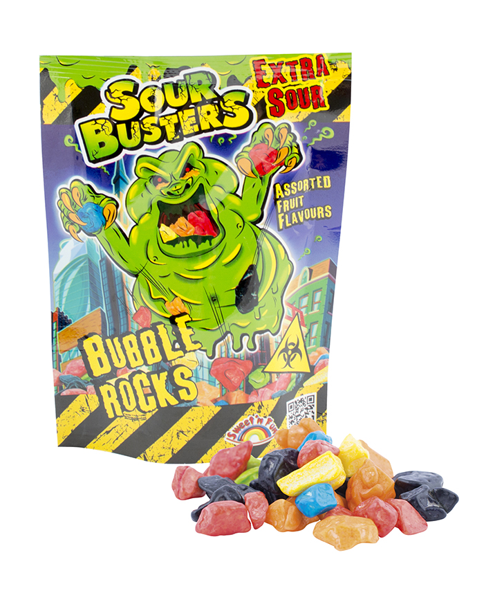 Sour Busters bubble rocks - žvýkačky kameny 50g