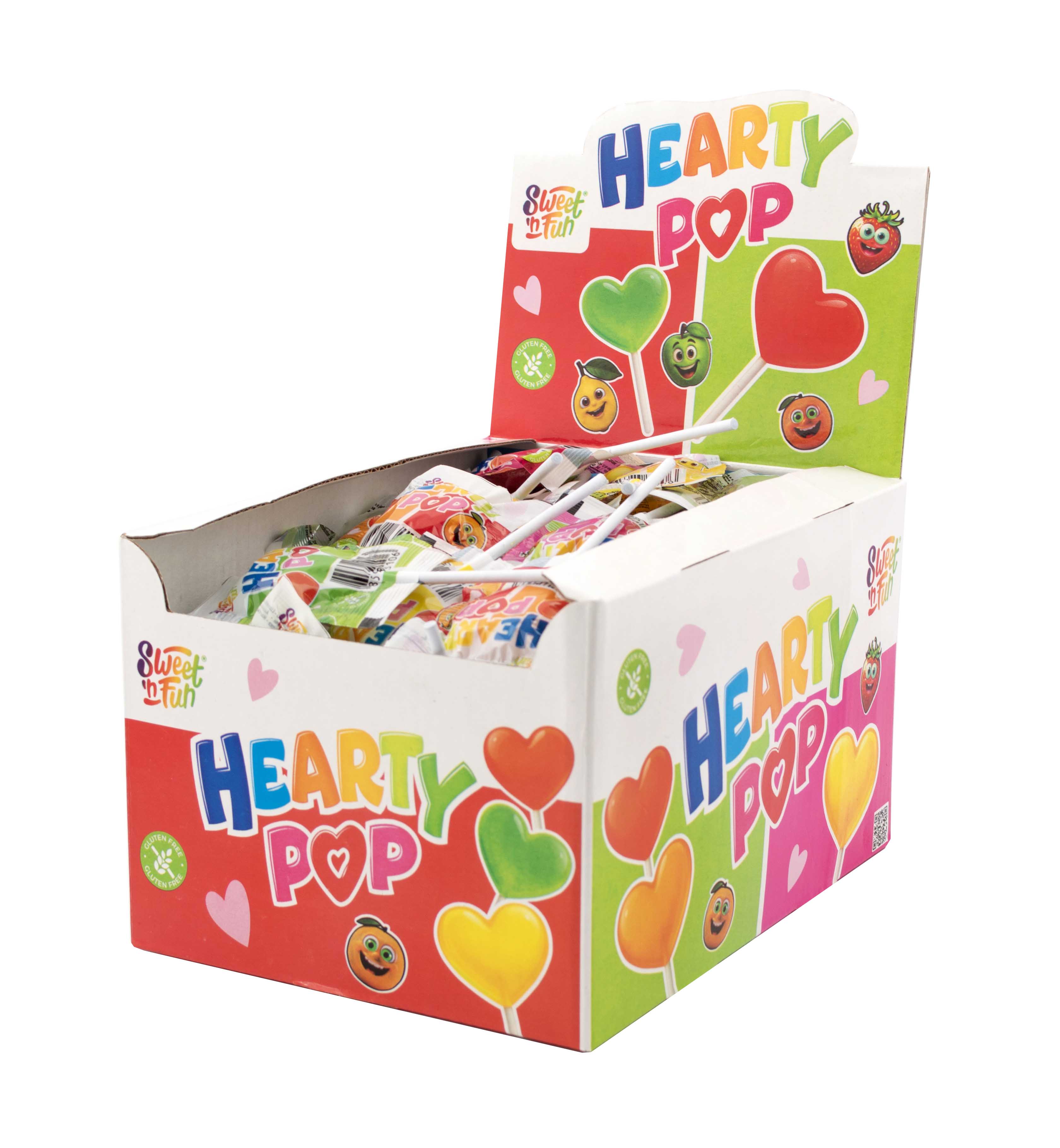 Lízátko srdíčkové S&F Hearty pop balené 7g