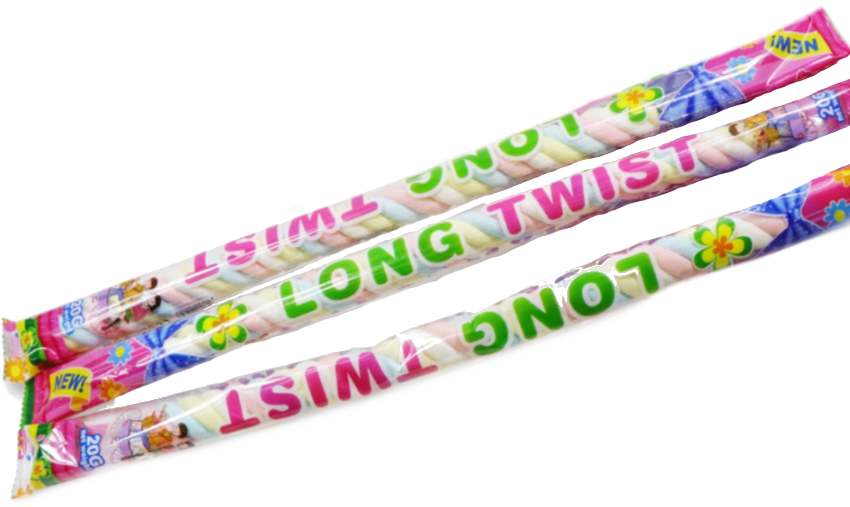 Marshmallow spirálky LONG TWIST 20g