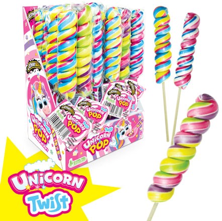 Lízátko kroucené Pop Twist UNICORN velké 50g