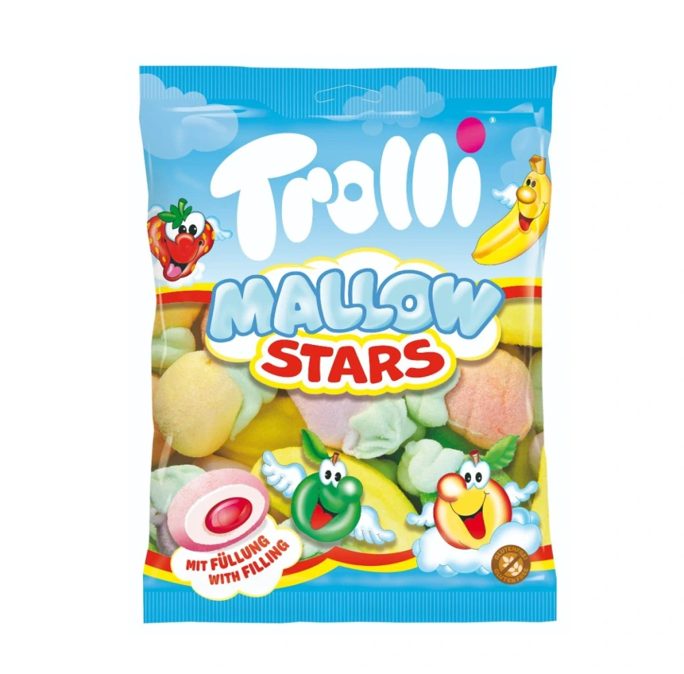 Trolli marshmallow plněné Mallow Stars - sáček 150g