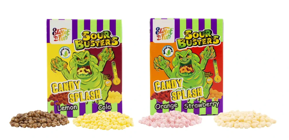Sour Busters candy splash – bonbónky kyselé kameny 45g