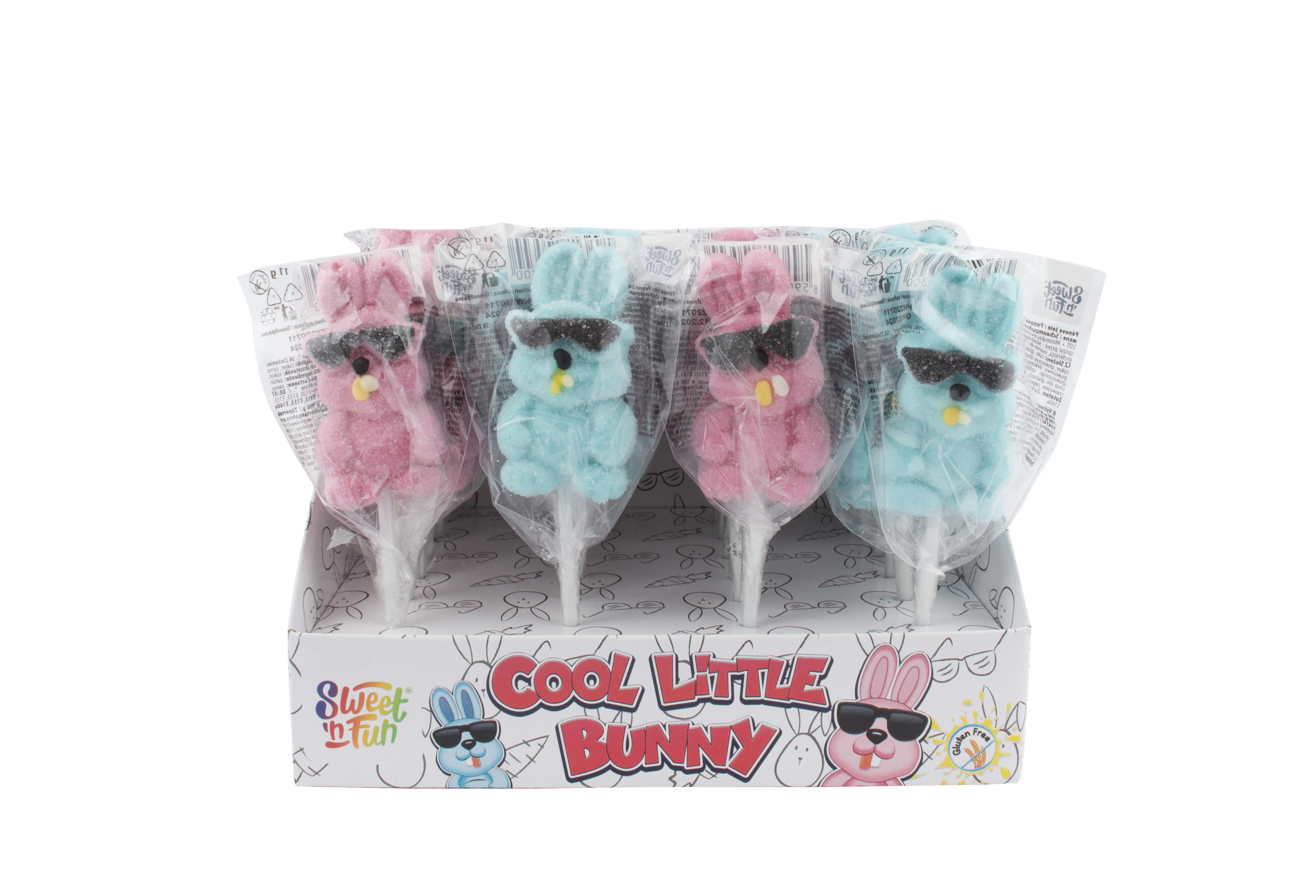Mini Cool Bunny Marshmallow králíček lízátka 11g