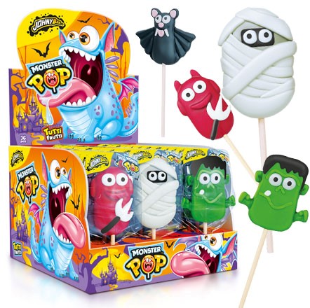 JB MONSTER POP – strašidelná balená lízátka 35g