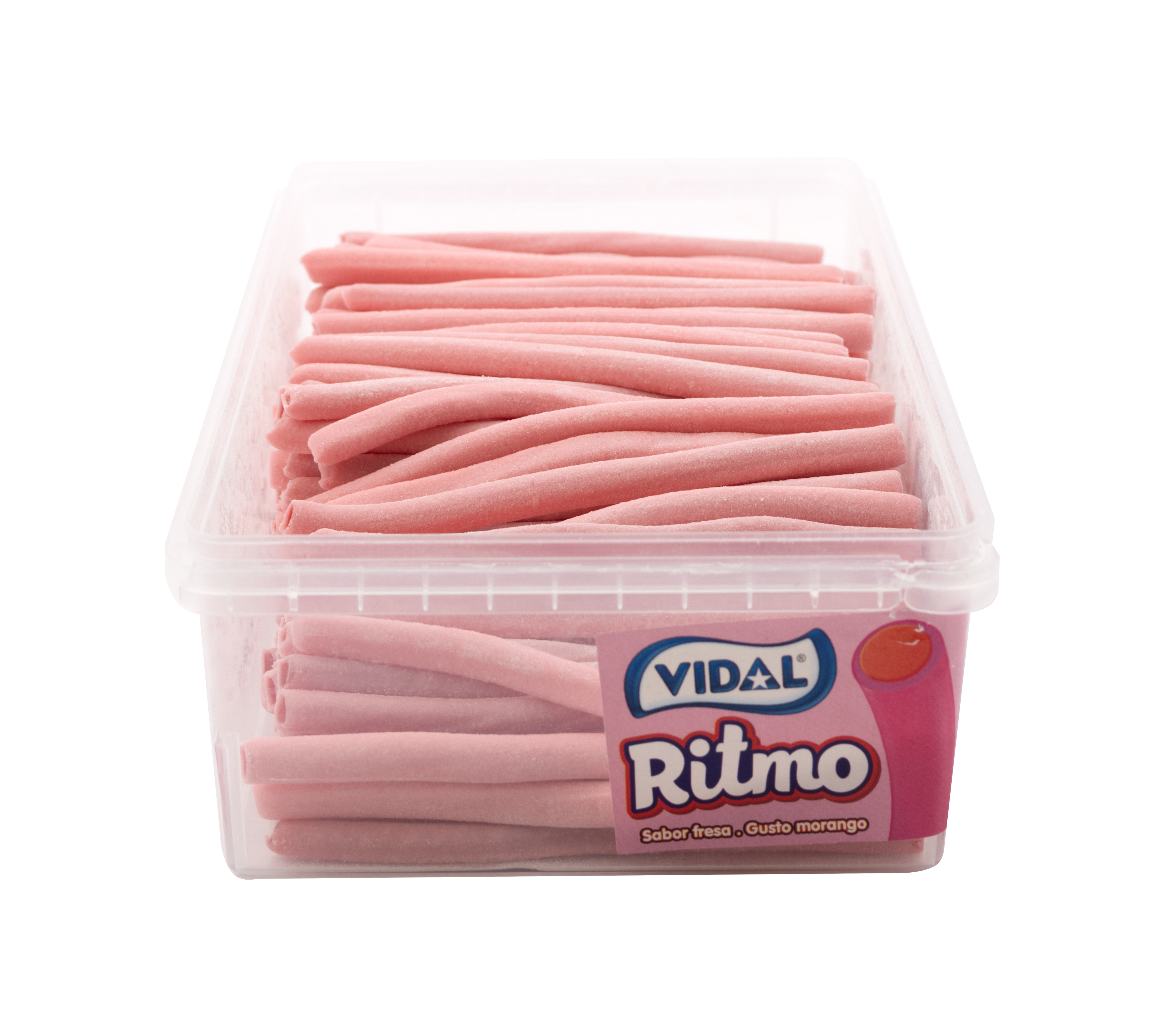 Pendreky jahodové růžové pudrové 7g VIDAL - celé balení 200ks