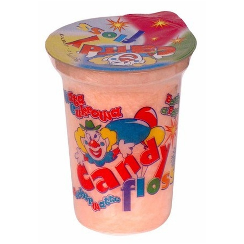 Cukrová vata CANDY FLOSS v kelímku s tetovačkou 400ml
