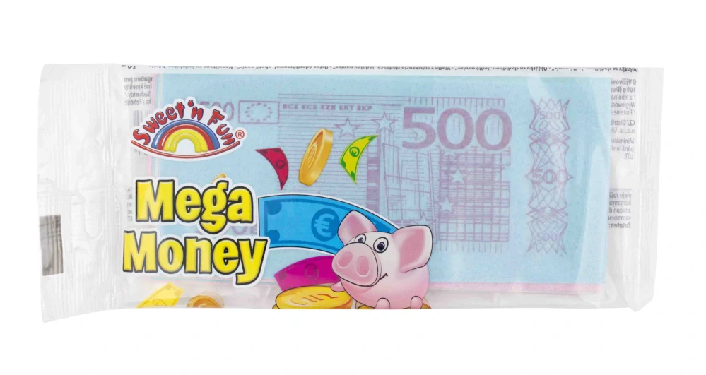 Jedlý papír - bankovky v sáčku 10g