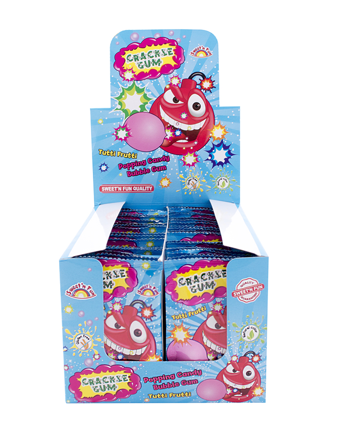 Crackle Gum Tutti Frutti - práskací prášek se žvýkačkou 10g