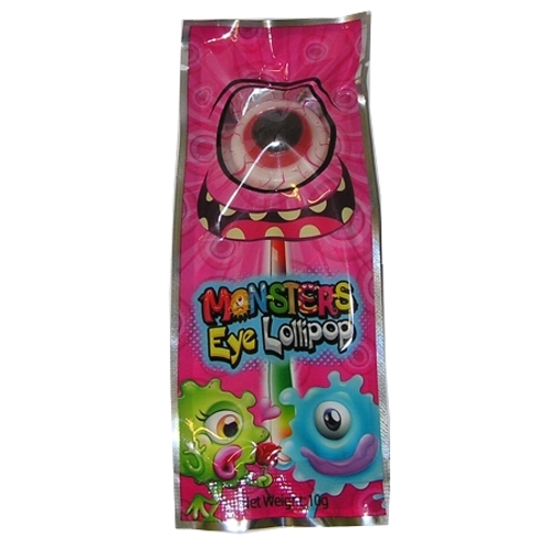 Lízátko se svítící tyčkou OKO - MONSTER EYE LOLLIPOPS 10g