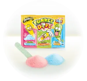 JB FUNKEE DIPS lipo lízátko+práskací práškek 3v1 28g