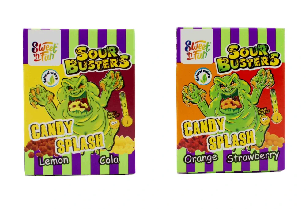 Sour Busters candy splash – bonbónky kyselé kameny 45g