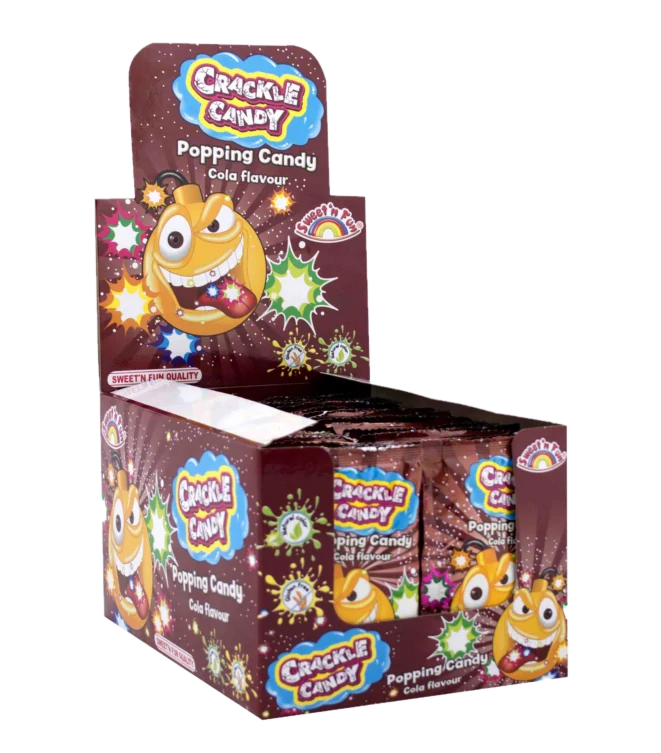 Crackle Candy cola - práskací prášek se žvýkačkou 8g