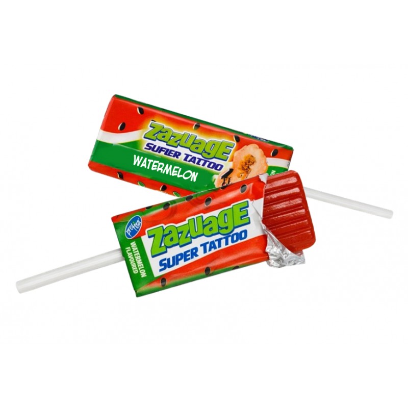 Lízátka - ZAZUAGE s tetováním Meloun 10,8g