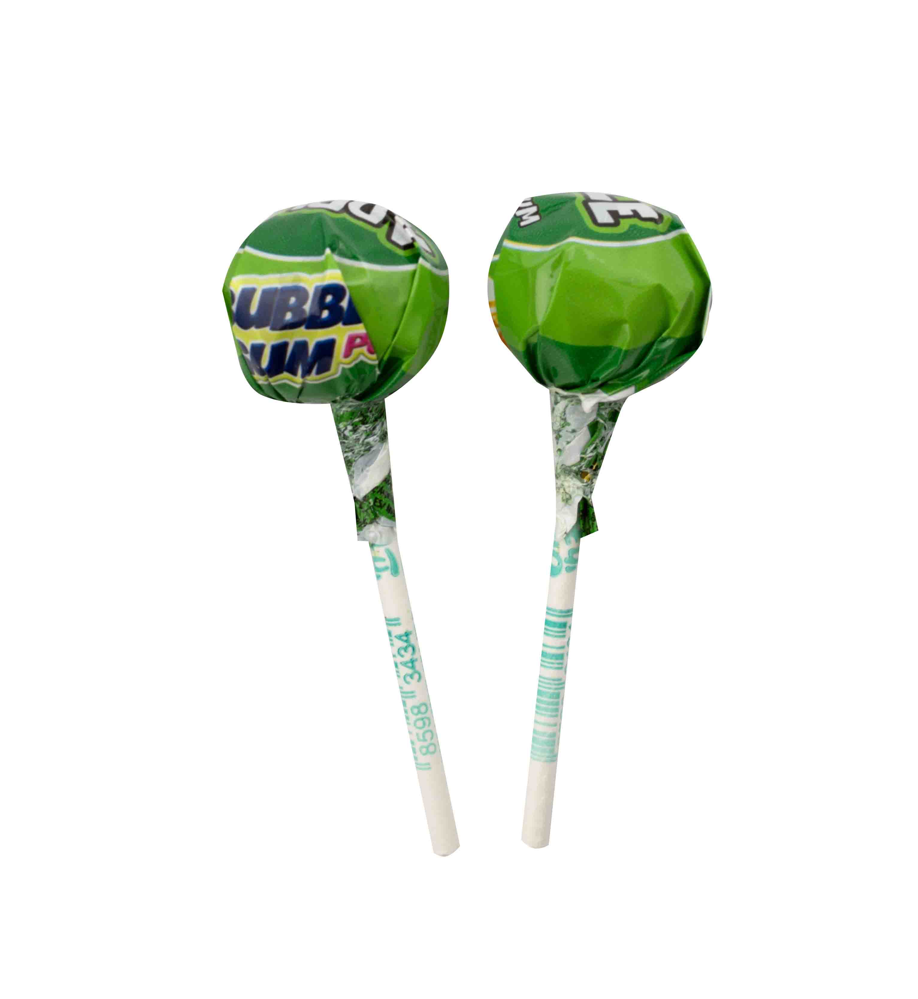 Lízátko se žvýkačkou Apple Bubble Gum Pop - balené 15g