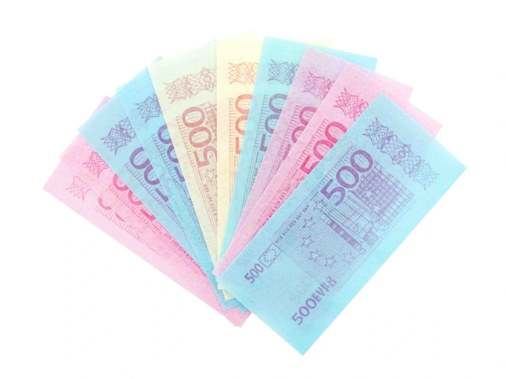 Jedlý papír - bankovky v sáčku 10g