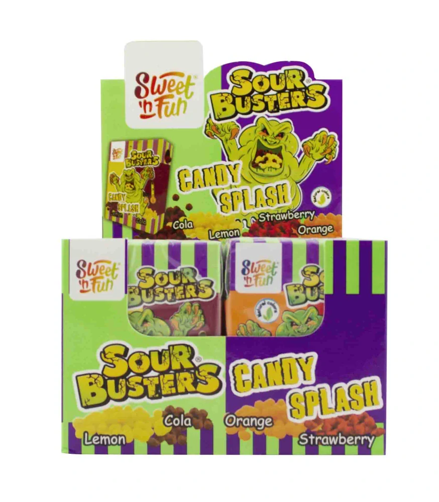 Sour Busters candy splash – bonbónky kyselé kameny 45g
