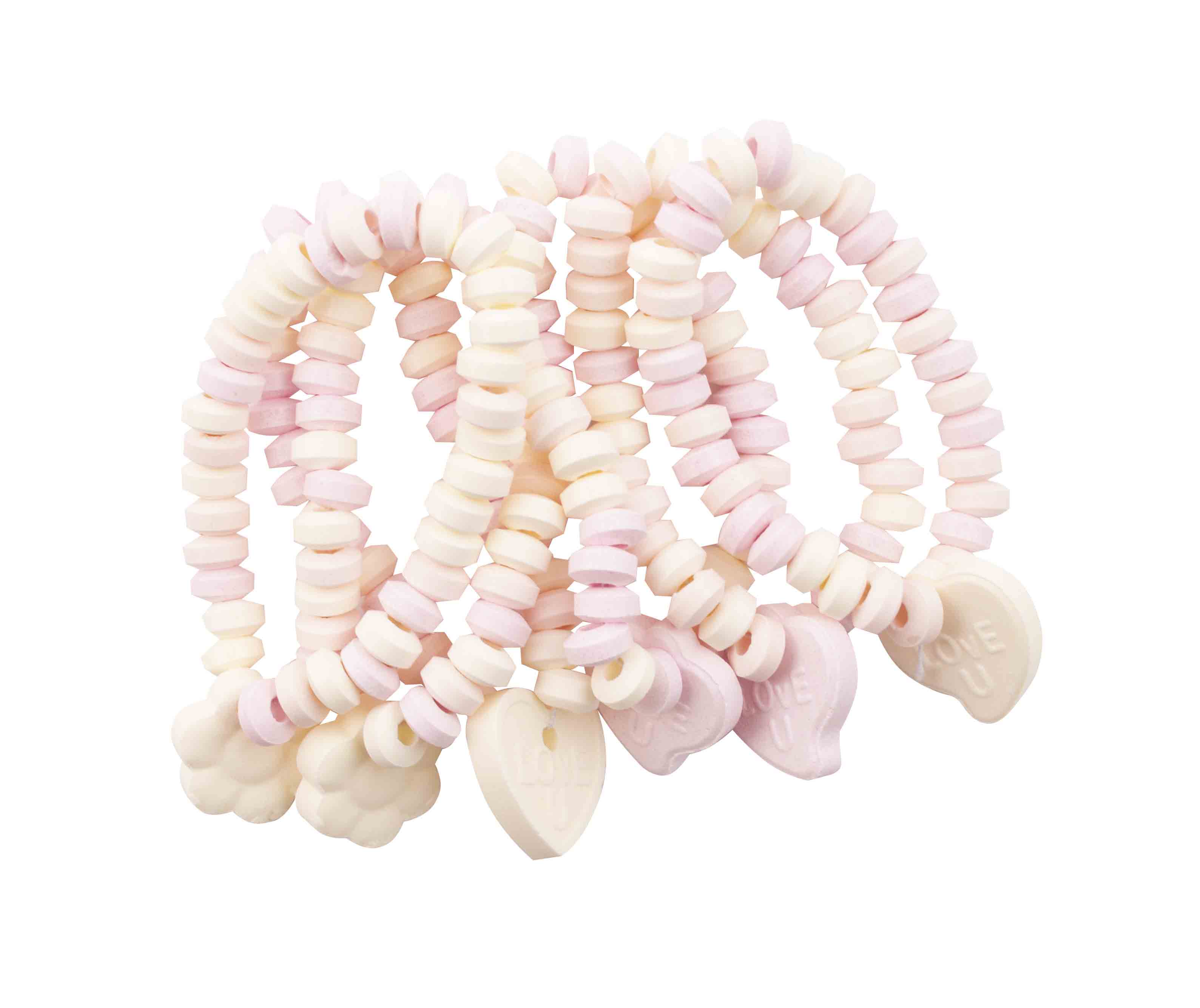 Lipové náramky s přívěškem Splash Candy Love Bracelet balené v sáčku 100g