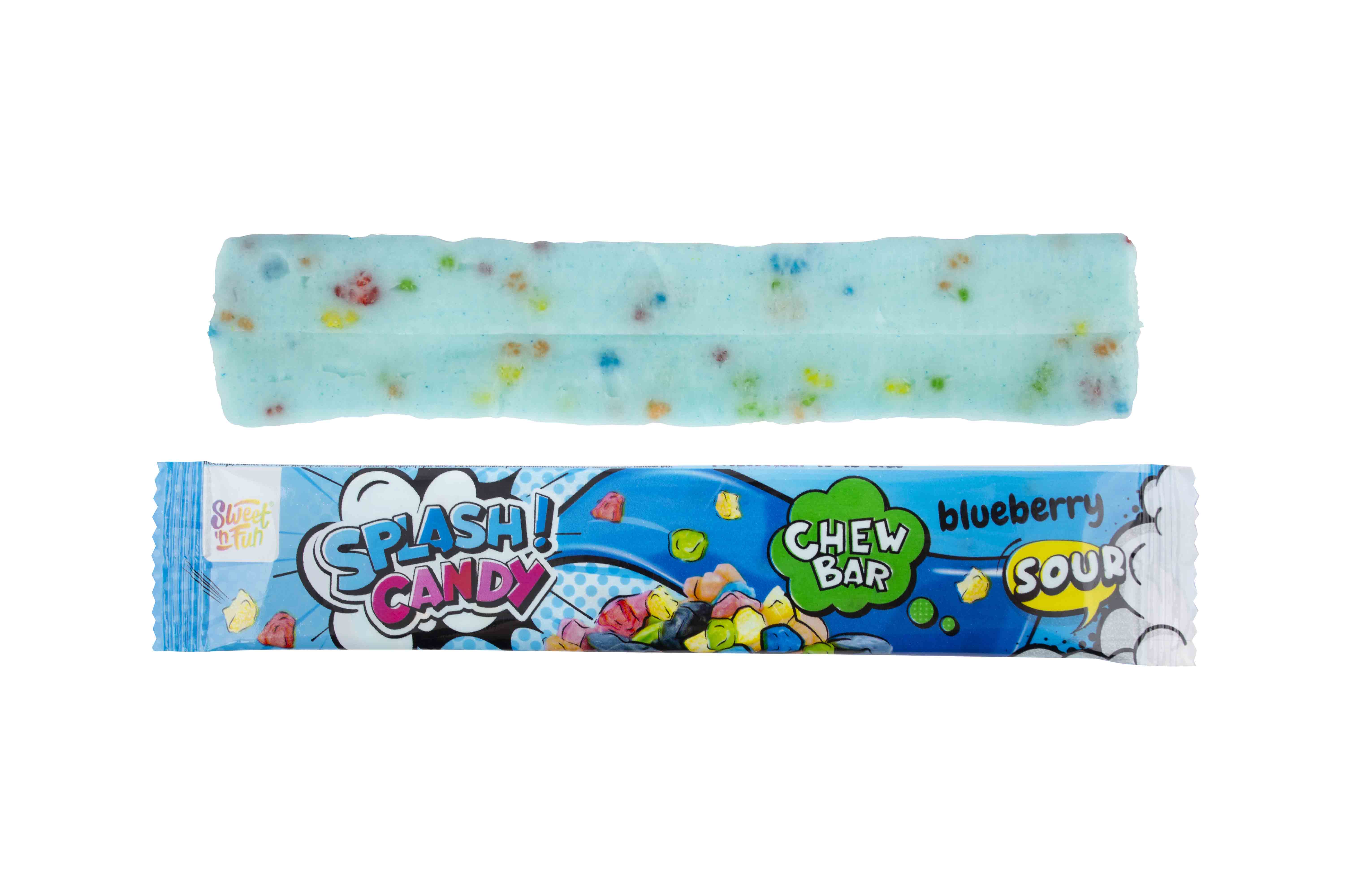 Splash Candy Chew Bar – žvýkací tyčinka s křupavými bonbóny 20g