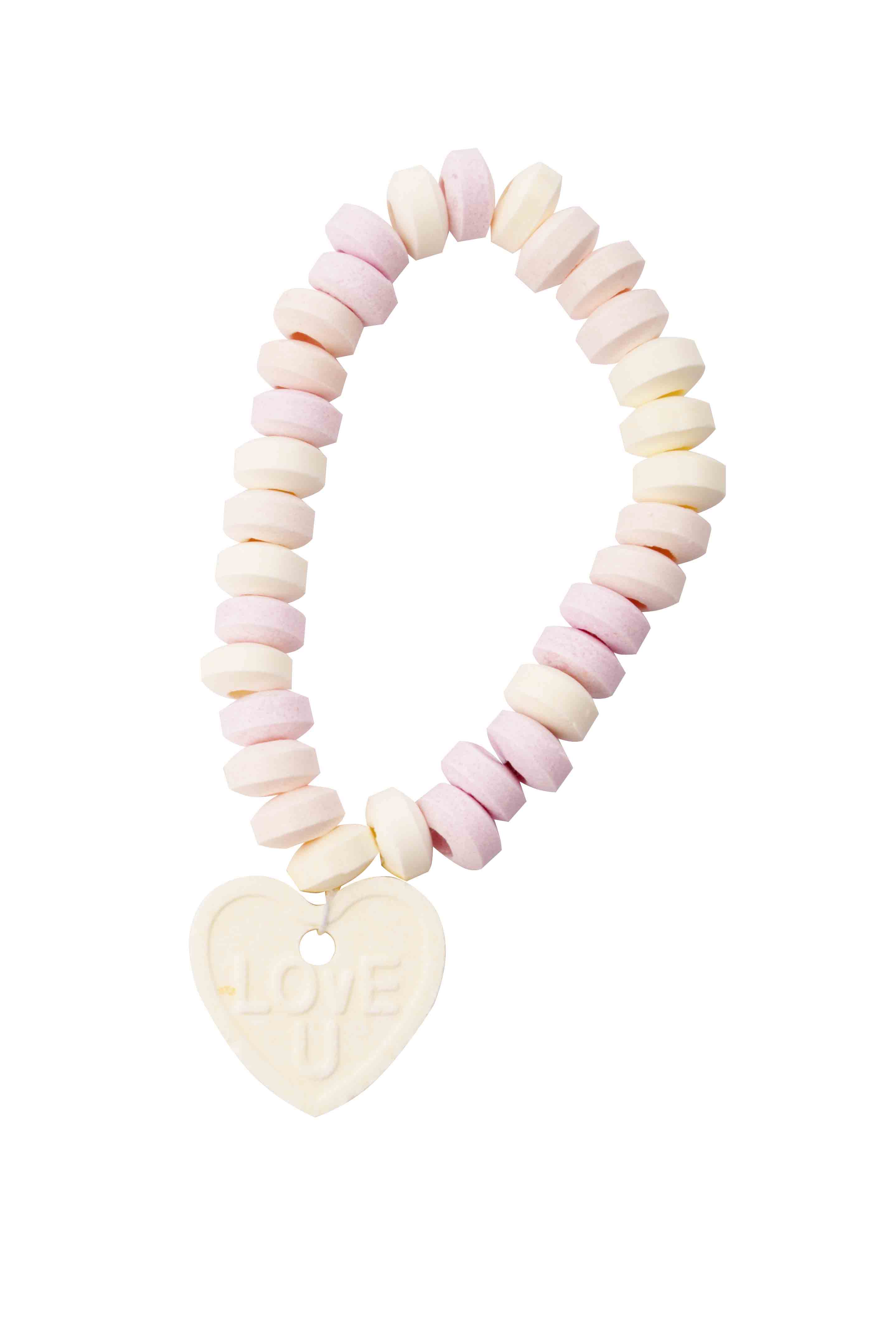 Lipové náramky s přívěškem Splash Candy Love Bracelet balené v sáčku 100g