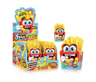 JB GUMMY FRIES - ovocné želé hranolky s gelem 45 g